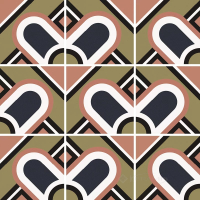 плитка Equipe Bauhome 20x20 blume cold