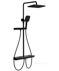 душова система Rea Pedro з термостатом, black (REA-P0897)
