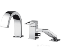 смеситель для ванны и душа Paffoni Effe на три отверстия, хром (EF 040 CR)