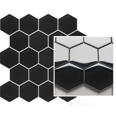 мозаїка Paradyz Uniwersalna prasowana 22x25,5 nero hexagon
