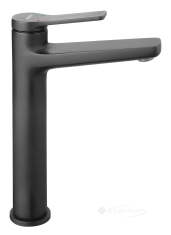 смеситель для умывальника Ferro Stratos высокий, черный (BSC2LBL)