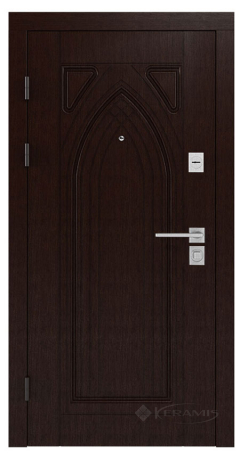 Двері вхідні Rodos Standart S 965x2050x111 горіх/крем (Sts 004)