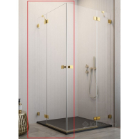 душові двері Radaway Essenza Pro KDD 90x200 ліва, безпечне скло, прозоре, золота (10096090-09-01L)