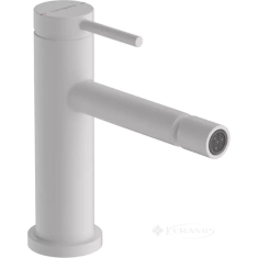 смеситель для биде Hansgrohe Tecturis S со сливным гарнитуром, белый матовый (73201700)