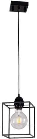 Підвісний світильник Wunderlicht Loft, чорний (WLC1282-1EL-1P61B)