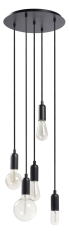 підвісний світильник Exo Estilo, чорний, 5 ламп (GN 717F-G05X1A-02)