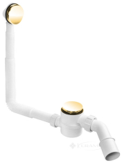 сифон для ванны/поддона McAlpine клик-клак, отверстие для очистки сверху, 40/50, золото (HC2600CL-GOLD)