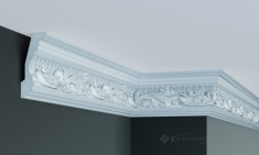 карниз Elite Decor Gaudi Decor 11,4x5,4x244 с орнаментом белый (C 124)