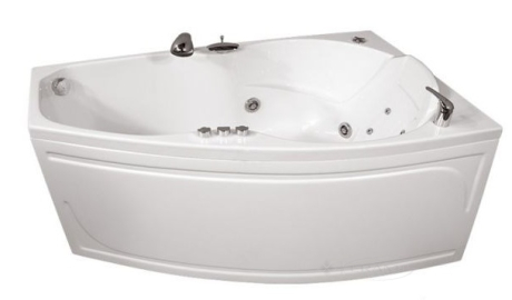 Акрилова гідромасажна ванна Triton Лайма 160x95 ліва + каркас + панель + сифон