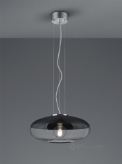 підвісний світильник Trio Porto, хром, матовий чорний (308800132)