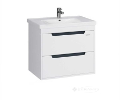 тумбочка с умывальником Sanwerk Greta Air Idea 65x60x45 подвесная белая (MV0000891)