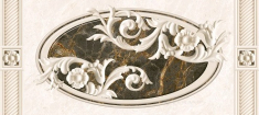 декор Интеркерама Феникс 23x50 серый (071-1)
