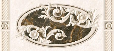 Декор Интеркерама Фенікс 23x50 сірий (071-1)