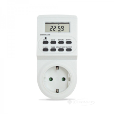 розетка Feron TM22 3500W/16A с таймером, white (23205)