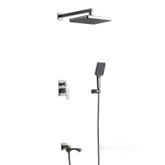 душевая система для ванны и душа Frap 3х режимная, gungrey (F7176-9)