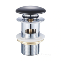 донний клапан Volle click-clack з переливом, gato negro (9000.104203)