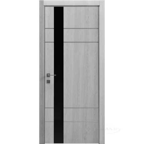 Дверное полотно Rodos Modern Flat-05 800 мм, глухое, дуб сонома