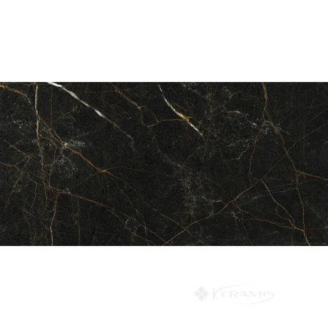 Плитка Golden Tile Marmo Perlanera  120x60 черный (глянец), рект.(MPС990)