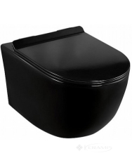 унітаз Calani Loyd підвісний rectangular black, сидіння медленнопадающее (CAL-C0020)
