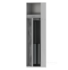 тримач туалетного паперу Hansgrohe XtraStoris RockMatt White вбудований, з йоржиком для обит.плиткою (56062700)