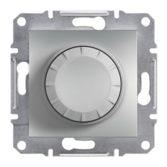 светорегулятор поворотный Schneider Electric Asfora, 40-600 Вт, без рамки, алюминий (EPH6400161)
