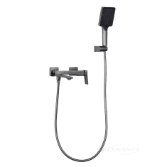 смеситель для ванны Frap короткий поворотный излив, gungrey (F3284-9)