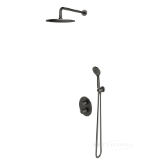 душевая система с термостатом Omnires Y grafit (SYSYT05GR)