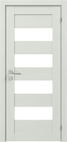 дверное полотно Rodos Modern Milano 600 мм, с полустеклом, сосна крем
