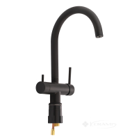 смеситель для кухни Qtap Kuchyne с фильтром black (QTKUC92102UB)