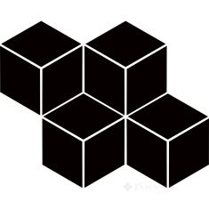 мозаика Paradyz Uniwersalna prasowana 20,4x23,8 nero romb hexagon
