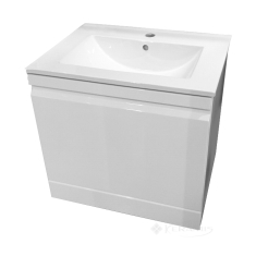 тумбочка подвесная Volle Orlando 60x42x62 с умывальником, глянцевая, белая (15-35-60)