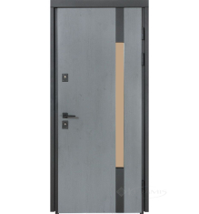 двері вхідні Булат Термо House 950x2050x95 права модель 705/428, антрацит/дуб полярний (0009)