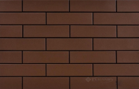 фасадная плитка Cerrad Brown 24,5x6,5 коричневая гладкая