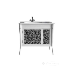 тумбочка с умывальником Ольвия Валенсия 100 102,5x62,5x91,5 bianco