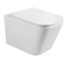 унитаз подвесной Volle Libra 2.0 vortice без ободка, смыв торнадо, сидение duroplast, белый (1321.001000)