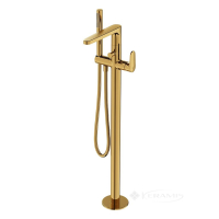 смеситель для ванны Cersanit Inverto отдельностоящий, золото+ручка золото (S951-286)