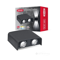 світильник настінний Maxus MWL світлодіодний 4W чорний (1-MWL-4W-BLS)