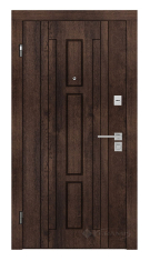 дверь входная Rodos Basic 880x2050x83 акация темная/крем (Baz 003)