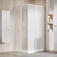 душова кабіна Ravak SRV2-100 195 S white + polystyrene Pearl (14VA01O211)