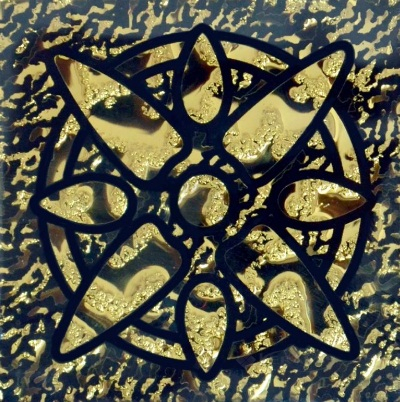 Вставка напольная Grand Kerama Tako 6,6x6,6 звезда золото (784)