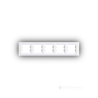 рамка Schneider Electric Asfora 5 пост., белая (EPH5800521)