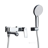 смеситель для ванны Frap короткий поворотный излив, хром (F3275)