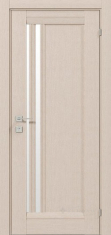 дверное полотно Rodos Fresca Colombo 600 мм, с полустеклом, беленый дуб