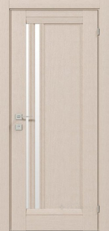 Дверное полотно Rodos Fresca Colombo 600 мм, с полустеклом, беленый дуб