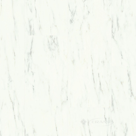 Вінілова підлога Quick-Step Ambient Click Plus 33/4,5 мм marble white carrara (AMCP40136)