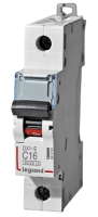 автоматичний вимикач Legrand Dx3 16 А, 230В/400В, 1 п., Тип с, 6 kA (407263)