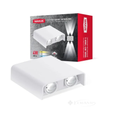 світильник настінний Maxus MWL світлодіодний 4W білий (1-MWL-4W-WHS)