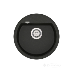 кухонна мийка Vankor Easy 45x45 black + сифон (EMR 01.45)