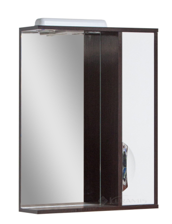 Шкафчик зеркальный Van Mebles Венге 55 см правая (000001407)