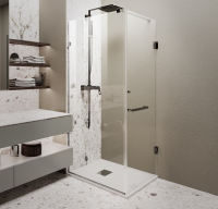 душевая кабина Weston 120x80 стекло прозрачное, фурнитура: нерж. полированная polish, ручка держатель WK1 (W011)